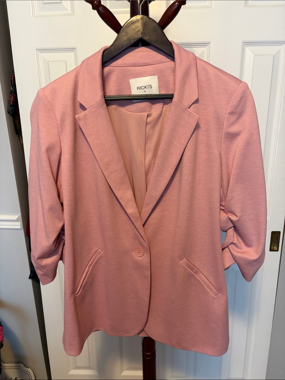 Ricki's Hampton 3/4 Ruched Sleeve Ponte Blazer - Like new NWOT